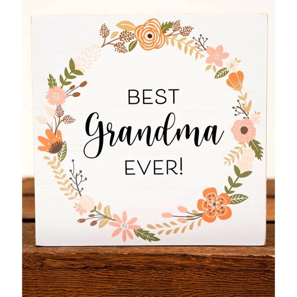 Wood Sign, Home Décor. Best Grandma Ever. NWT.